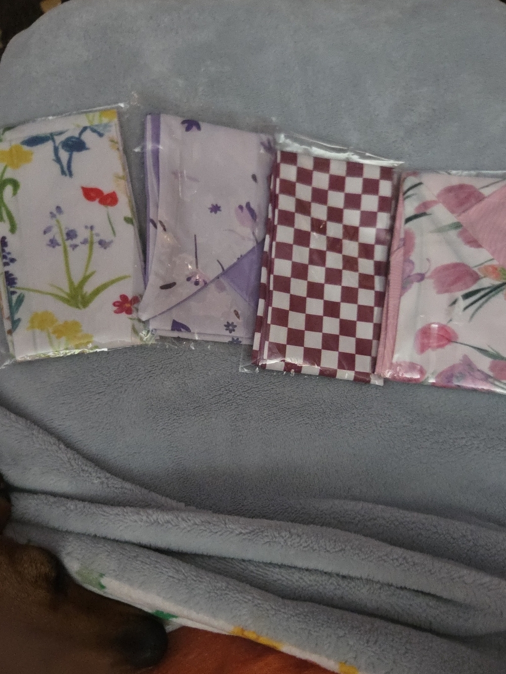 Twillies (4) Floral  Set - Pink, Purple, Burgundy NWOT